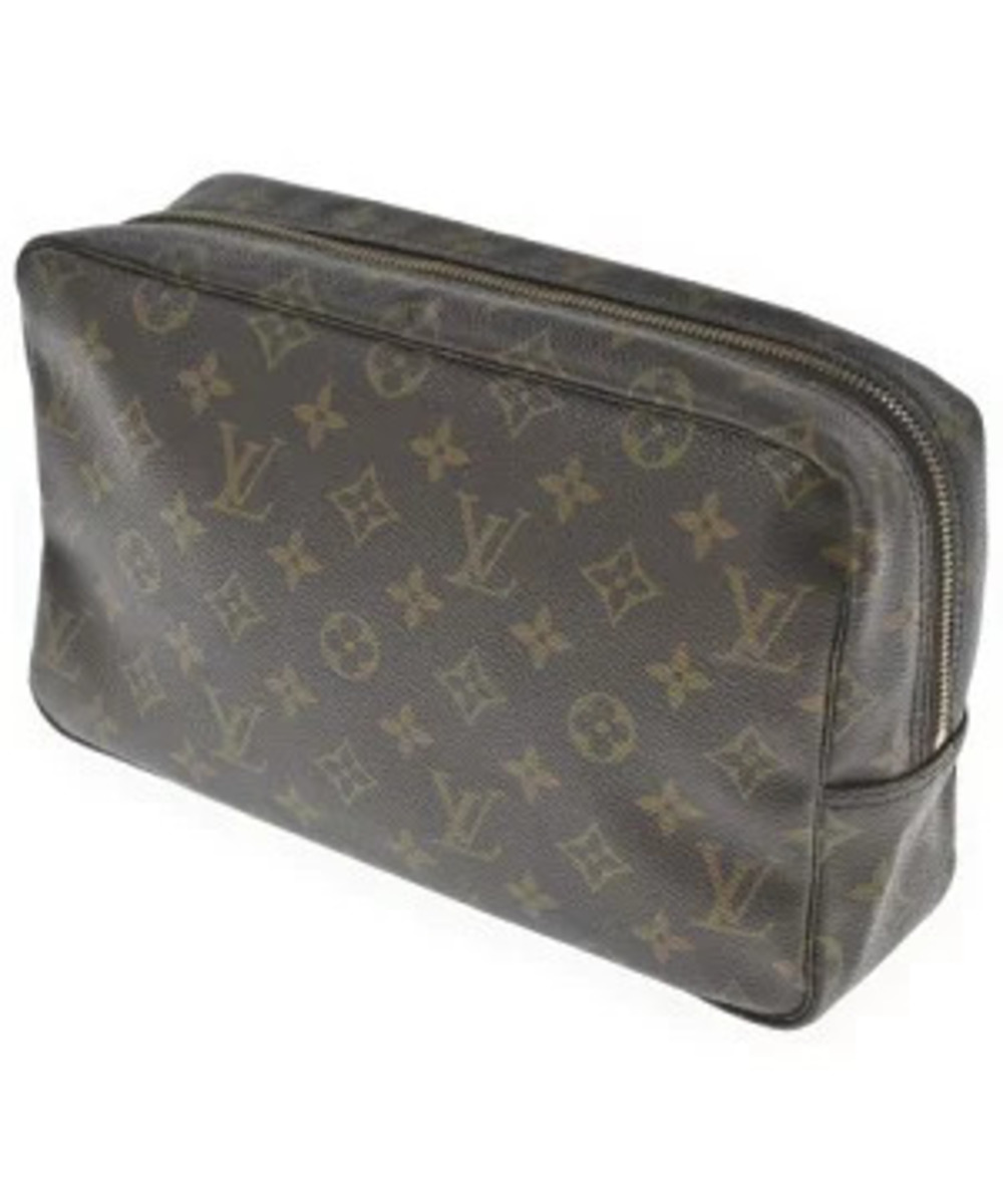 Louis Vuitton Pouch Clutch Brown All over